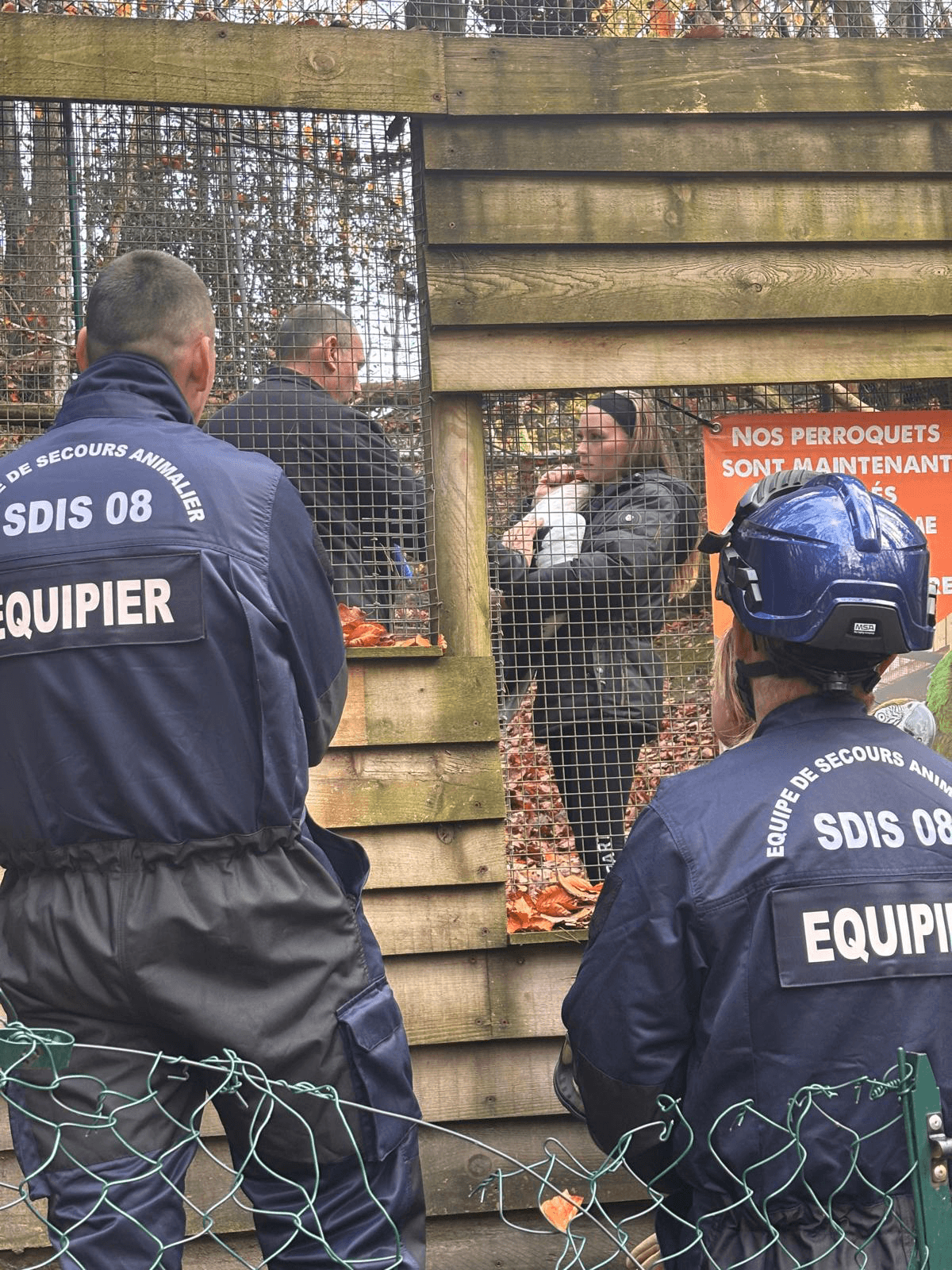 vaccination des oiseaux contre la grippe aviaire au Parc Argonne Découverte